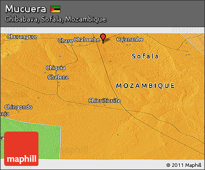 Political Panoramic Map of Mucuera