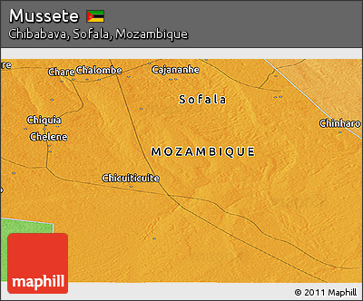 Political Panoramic Map of Mussete