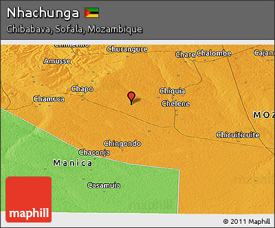 Political Panoramic Map of Nhachunga