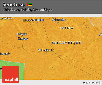 Political Panoramic Map of Senetisse