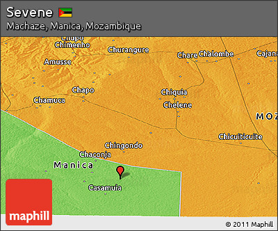 Political Panoramic Map of Sevene