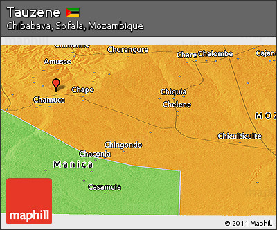 Political Panoramic Map of Tauzene
