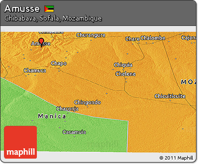 Political Panoramic Map of Amusse