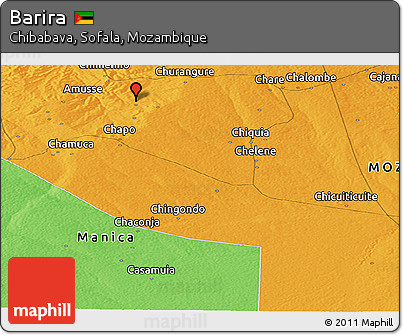 Political Panoramic Map of Barira