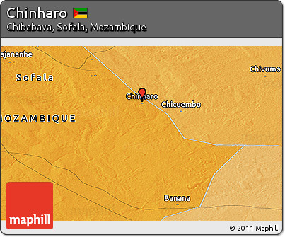 Political Panoramic Map of Chinharo