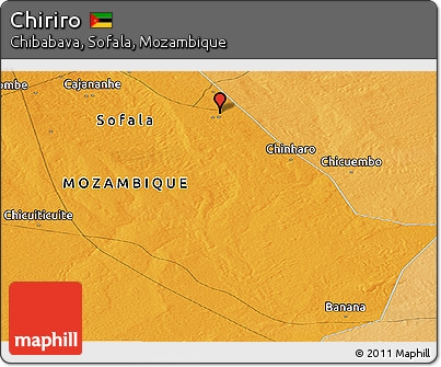 Political Panoramic Map of Chiriro