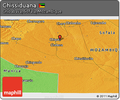 Political Panoramic Map of Chissiduana