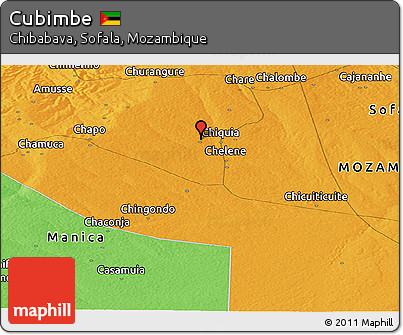 Political Panoramic Map of Cubimbe