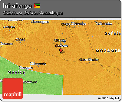 Political Panoramic Map of Inhafenga