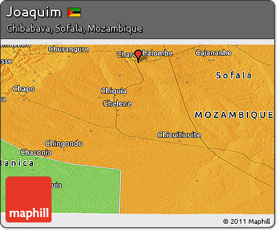Political Panoramic Map of Joaquim