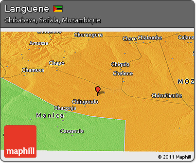 Political Panoramic Map of Languene