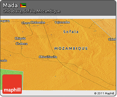 Political Panoramic Map of Mada