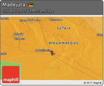 Political Panoramic Map of Madejuta