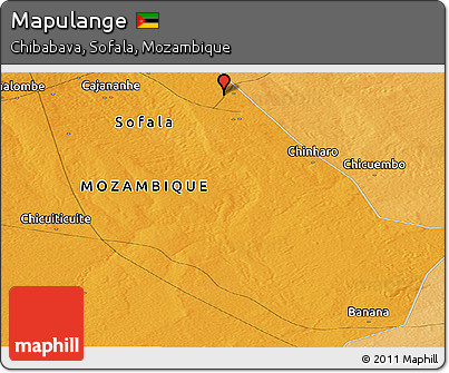 Political Panoramic Map of Mapulange