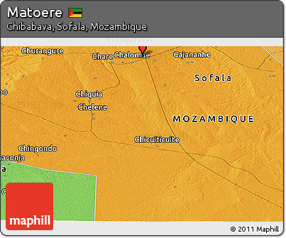 Political Panoramic Map of Matoere