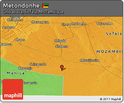 Political Panoramic Map of Metondonhe