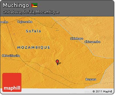 Political Panoramic Map of Muchingo