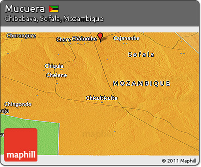 Political Panoramic Map of Mucuera