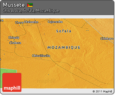 Political Panoramic Map of Mussete