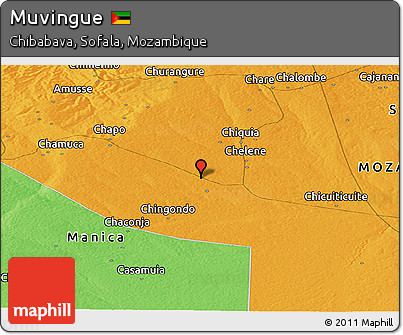 Political Panoramic Map of Muvingue
