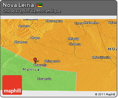 Political Panoramic Map of Nova Leiria