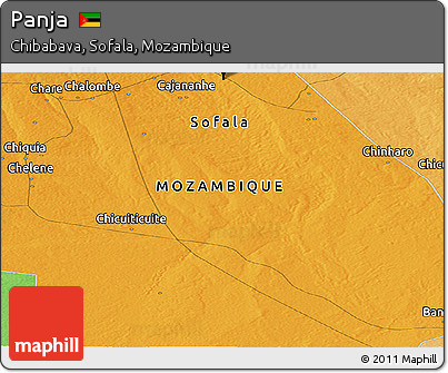 Political Panoramic Map of Panja