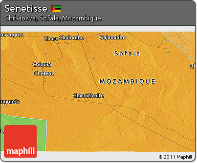 Political Panoramic Map of Senetisse