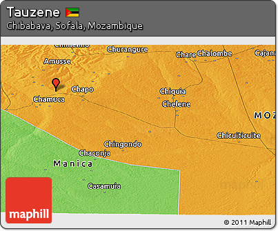 Political Panoramic Map of Tauzene