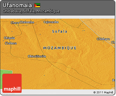Political Panoramic Map of Ufanomaia