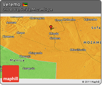 Political Panoramic Map of Veremo