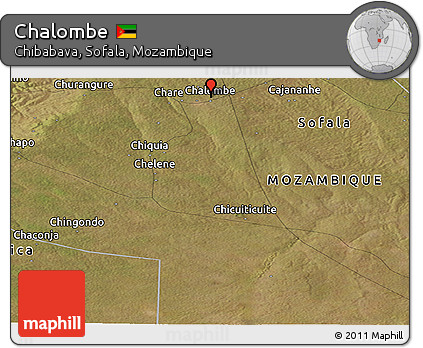 Satellite Panoramic Map of Chalombe