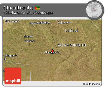 Satellite Panoramic Map of Chicuiticuite