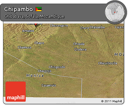 Satellite Panoramic Map of Chipambo