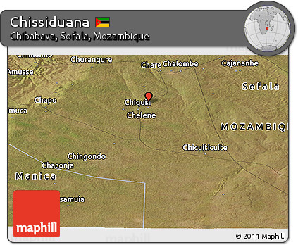 Satellite Panoramic Map of Chissiduana