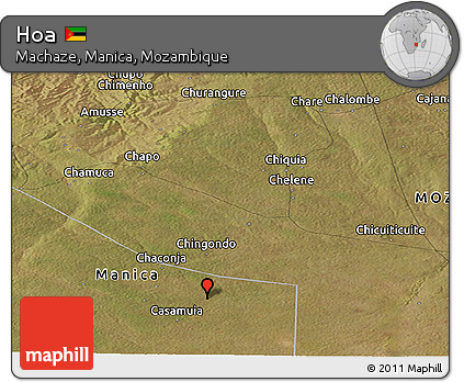 Satellite Panoramic Map of Hoa