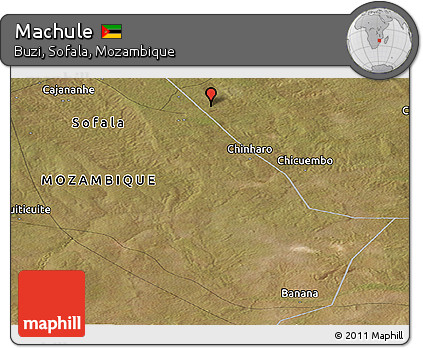 Satellite Panoramic Map of Machule
