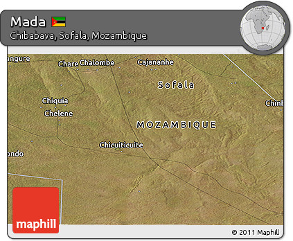 Satellite Panoramic Map of Mada