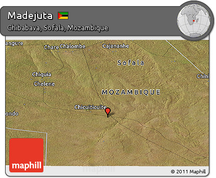 Satellite Panoramic Map of Madejuta
