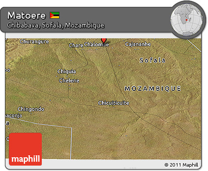 Satellite Panoramic Map of Matoere