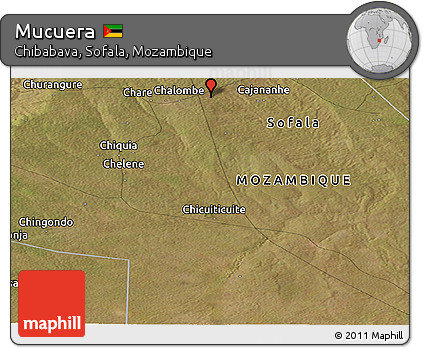 Satellite Panoramic Map of Mucuera