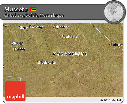 Satellite Panoramic Map of Mussete