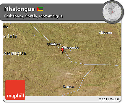 Satellite Panoramic Map of Nhalongue