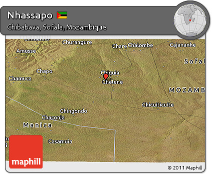 Satellite Panoramic Map of Nhassapo