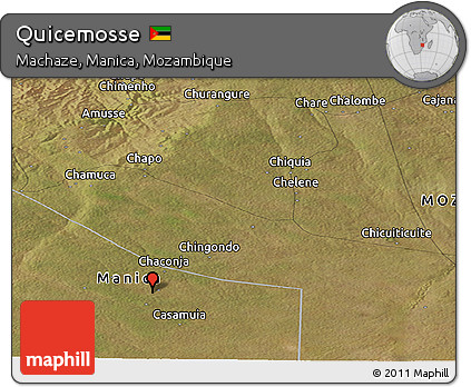Satellite Panoramic Map of Quicemosse