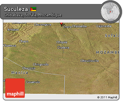 Satellite Panoramic Map of Suculeza