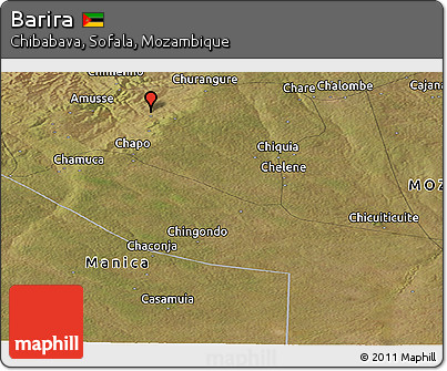 Satellite Panoramic Map of Barira