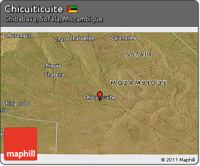 Satellite Panoramic Map of Chicuiticuite