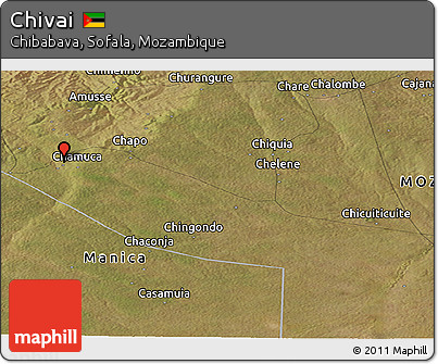 Satellite Panoramic Map of Chivai