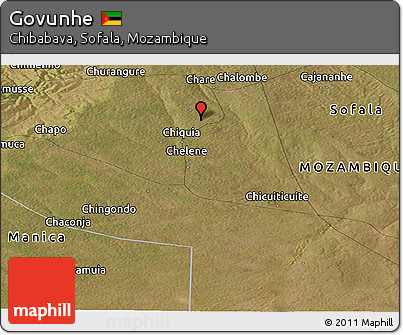 Satellite Panoramic Map of Govunhe