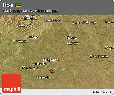 Satellite Panoramic Map of Hoa